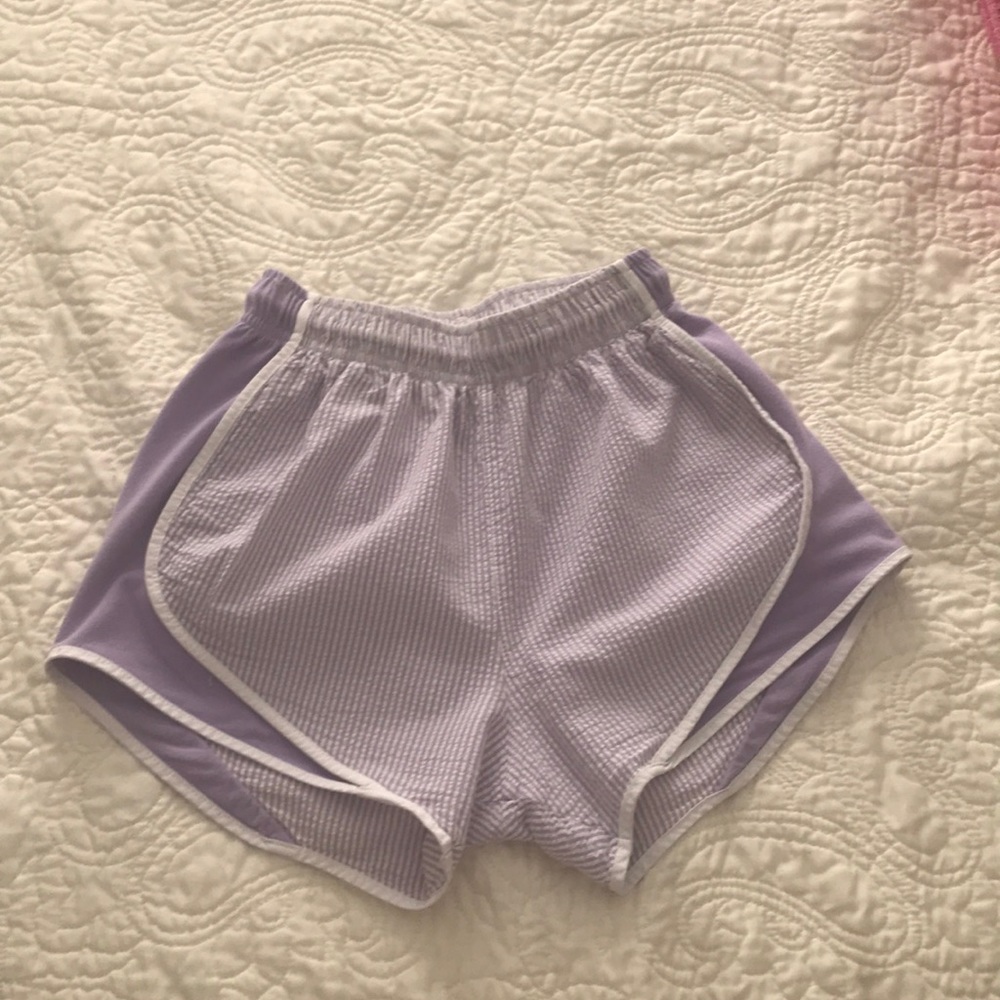 Lauren James Purple Seersucker Shorties size XS